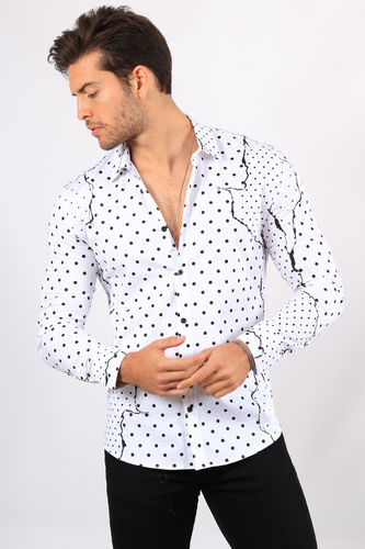 chemise homme blanche F477
